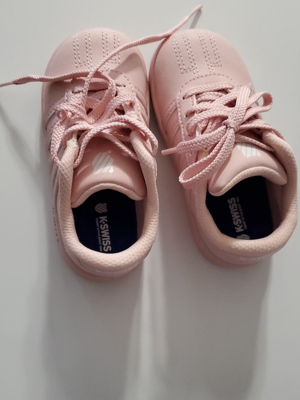K-Swiss Kids Light Pink Lace-Up Sneakers